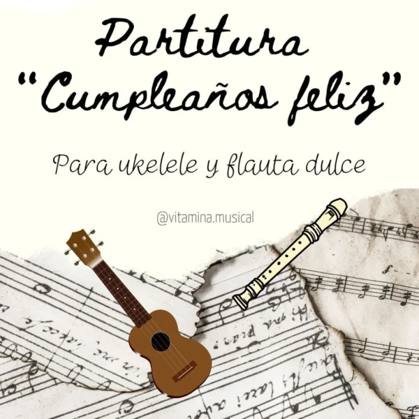Partitura Cumpleaños feliz