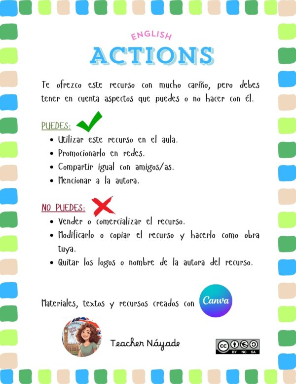 DAILY ENGLISH ACTIONS IN THE CLASSROOM - Imagen 2