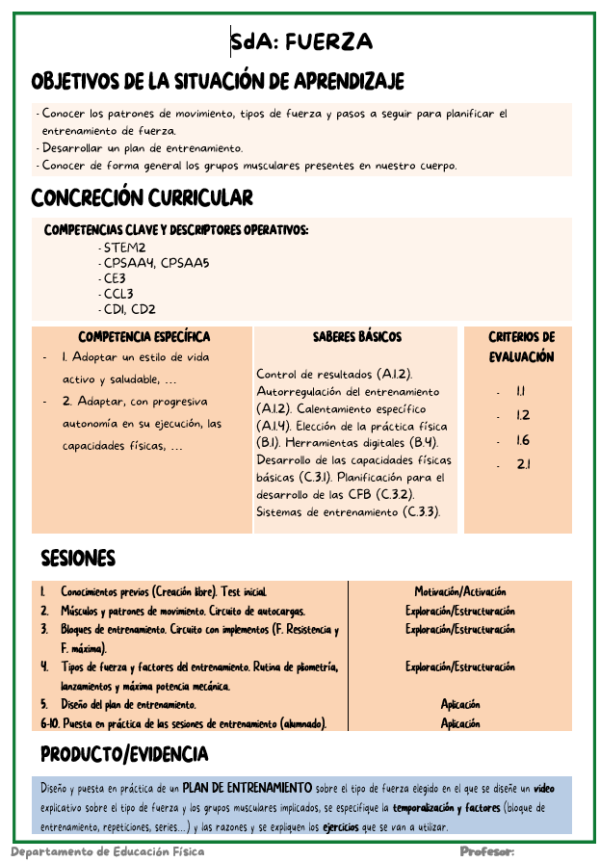 Situación de aprendizaje - FUERZA - Imagen 2