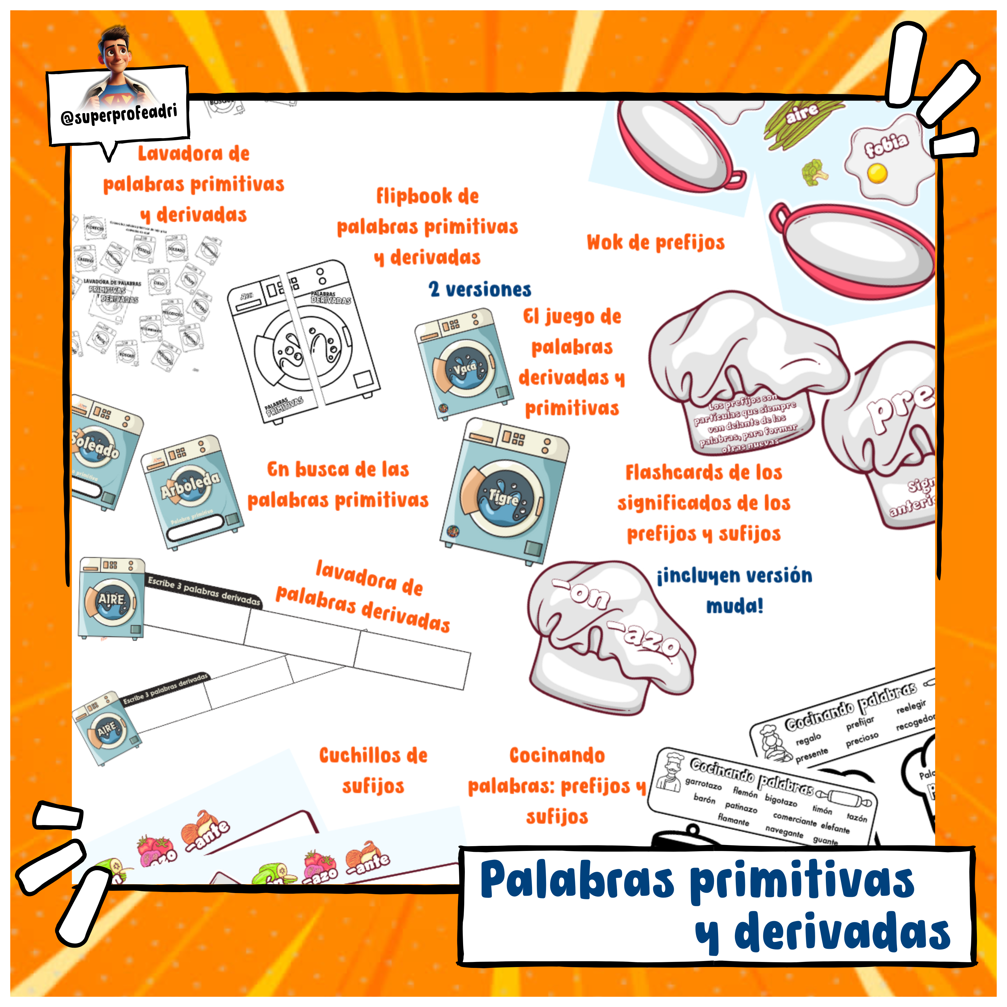MEGAPACK DE LAS PALABRAS DERIVADAS Y PRIMITIVAS