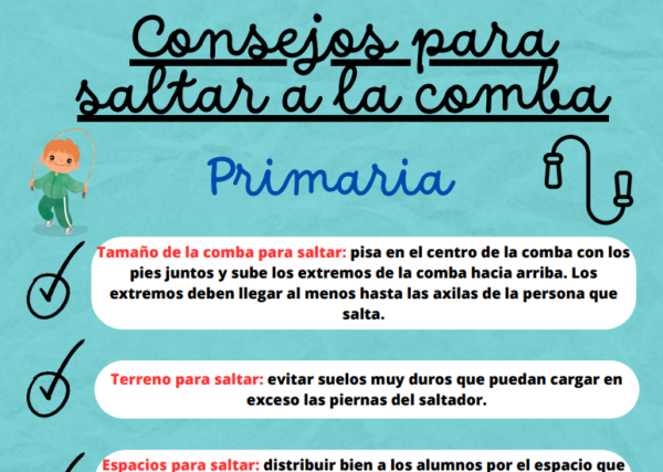 Situación de aprendizaje saltos-combas para 1º, 2º y 3º Primaria. Desarrollo de sesiones, objetivos, instrumentos de evaluación y producto final. - Imagen 4