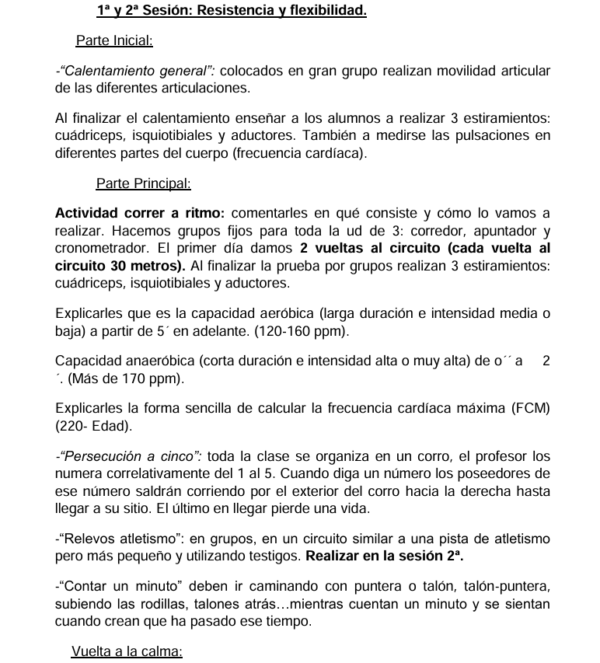 Situación aprendizaje APRENDER A CORRER A RITMO a partir de 4º de Primaria: sesiones con juegos, registros de carrera, pulsaciones, instrumentos de evaluación y mucho más. Todo editable. - Imagen 3