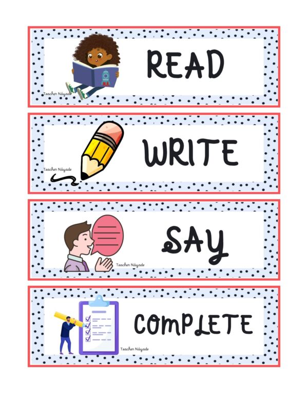 DAILY ENGLISH ACTIONS IN THE CLASSROOM - Imagen 3
