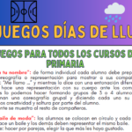 50 juegos EF días de lluvia en espacio reducido y para toda Primaria.
