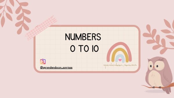 Numbers 0 to 10