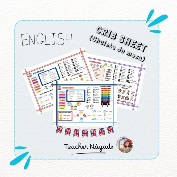 CHULETAS DE MESA (Crib sheet) - ENGLISH - Imagen 3
