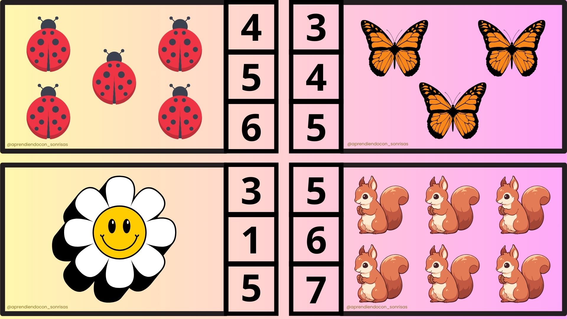 Tarjetas de conteo