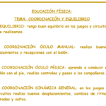 Situación de aprendizaje Coordinación y equilibrio 2º y 3º Primaria: sesiones, fichas e instrumentos de evaluación.