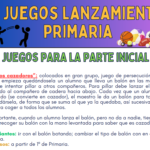 30 juegos de LANZAMIENTOS para Primaria. Juegos para la parte inicial, principal y vuelta a la calma. Variantes, consejos útiles y rúbrica.