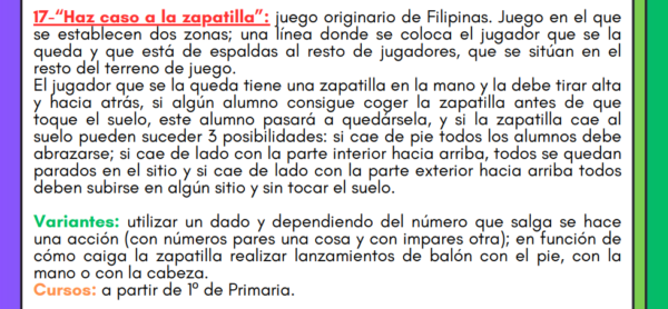 30 juegos de LANZAMIENTOS para Primaria. Juegos para la parte inicial, principal y vuelta a la calma. Variantes, consejos útiles y rúbrica. - Imagen 2
