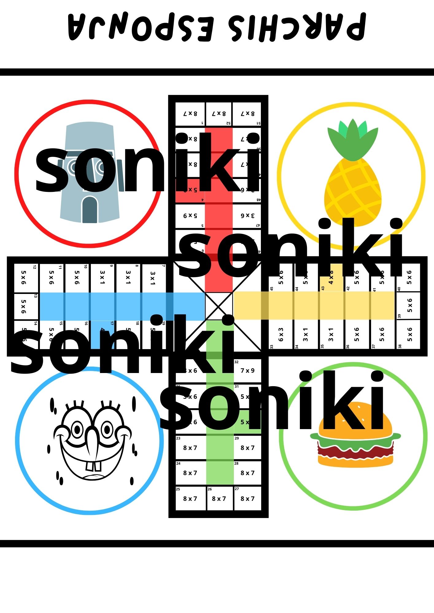 parchis de Besponja