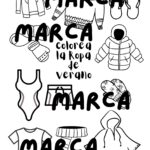 Colorear ropa de verano o invierno