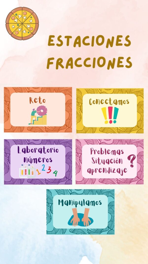 ESTACIONES APRENDIZAJE FRACCIONES