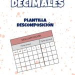 PLANTILLA DESCOMPOSICIÓN NÚMEROS DECIMALES