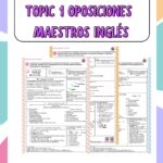 TOPIC 1 summary oposiciones inglés maestros