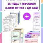 🎯 SUPER OPOS INGLÉS 🎯 (PACK SUMMARIES+JUEGO Q&A TEMAS+ LLAVERO+OPOPLANNER) (Maestros inglés)