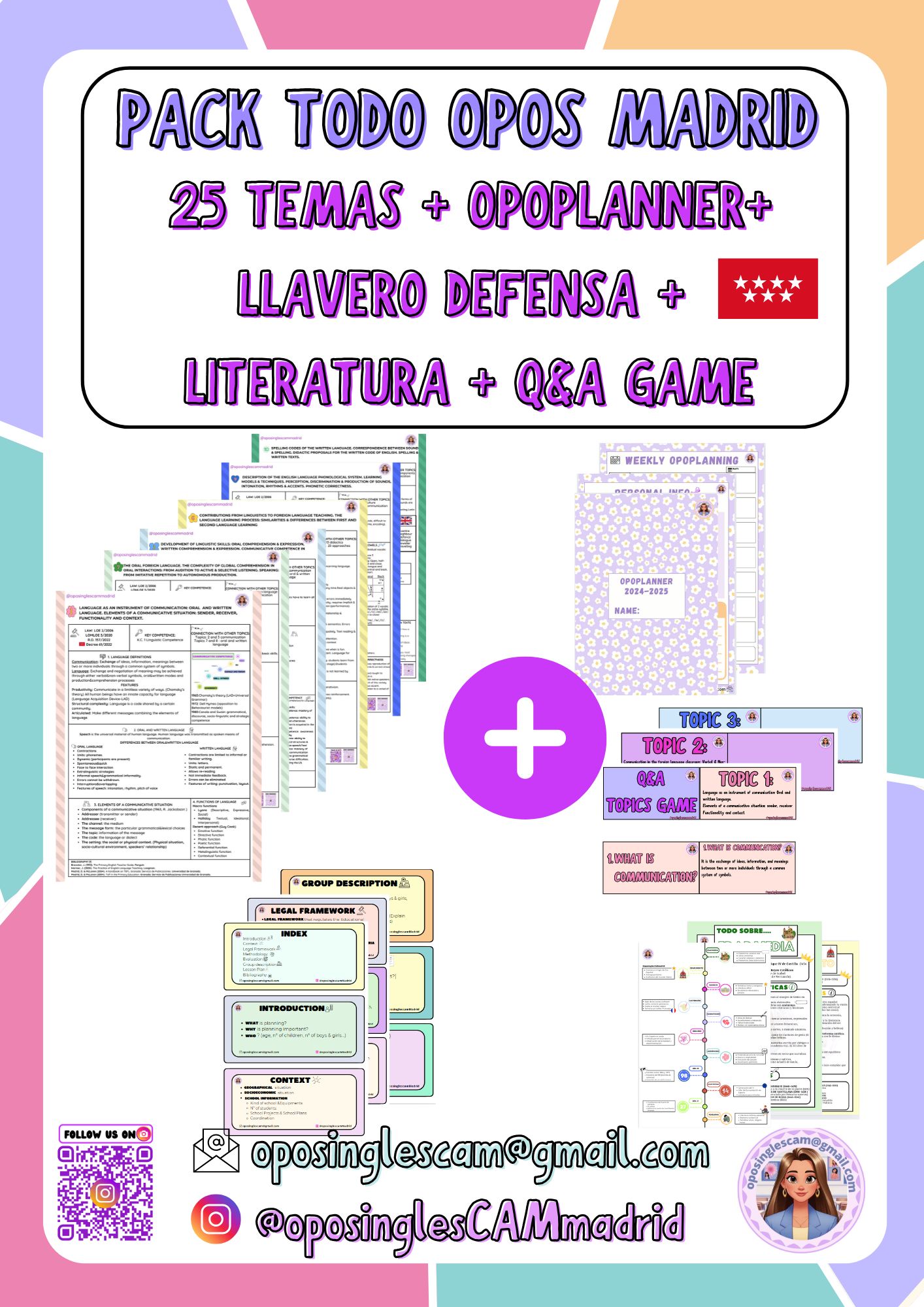 PACK TODO OPOS INGLÉS MADRID 🔴