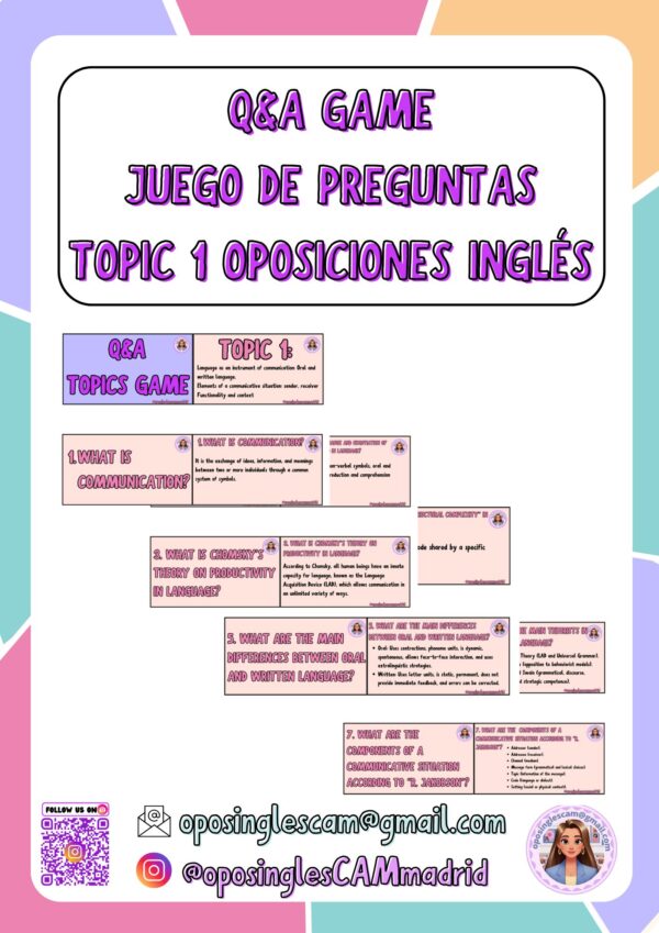 Q&A game topic 1 @oposinglescammadrid