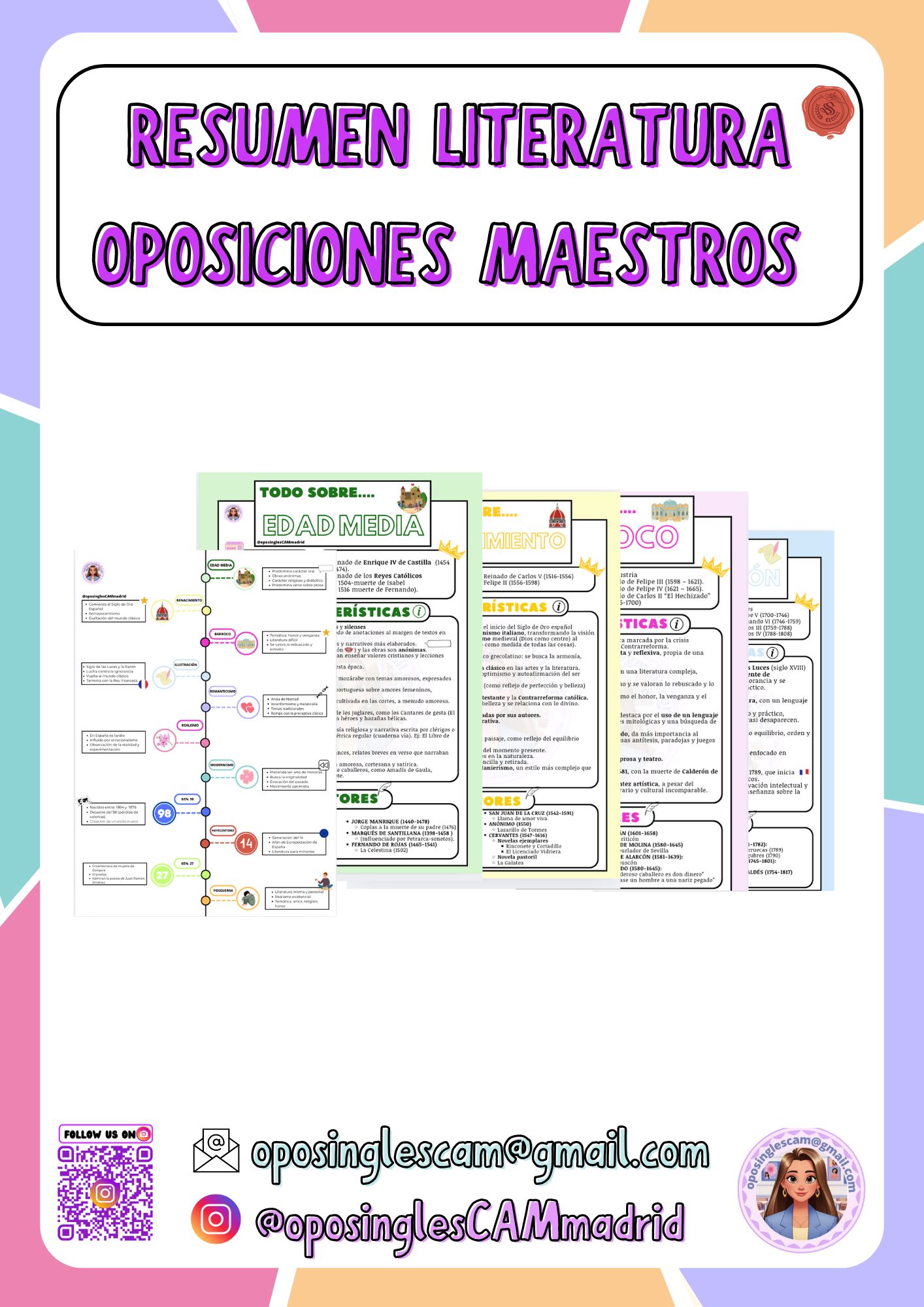 Resúmenes literatura @oposinglescammadrid