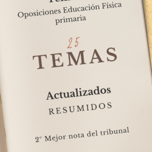 Temario oposiciones EF primaria