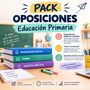 Pack Educación Primaria (programación, temas y supuestos)