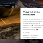 Paisaje de Aprendizaje en 3D. El Sistema Solar. Biología 4º ESO.