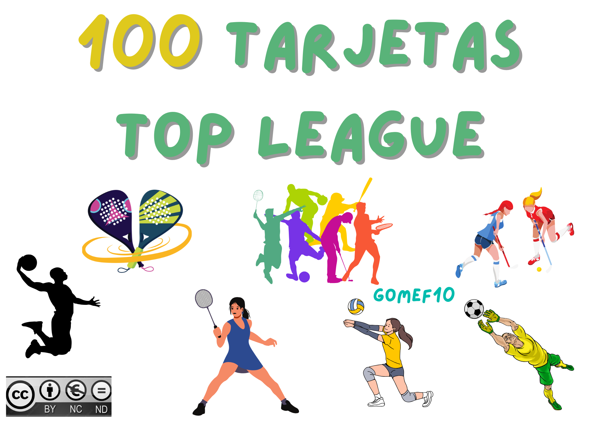 100 TARJETAS TOP LEAGUE DEPORTES