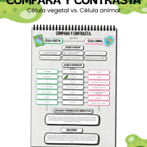 Compara-Contrasta Célula Animal vs Vegetal