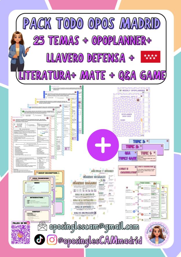 PACK TODO OPOS INGLÉS MADRID