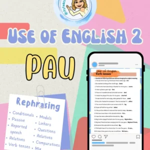 PAU: Use of English 2 (rephrasing)