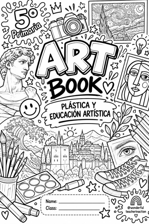 ARTBOOK 5º de Primaria en Blanco y negro