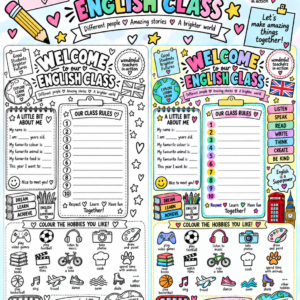 English welcome sheet