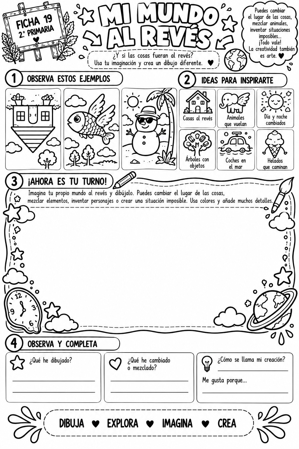 Artbook en blanco y negro 🎨✨ ¡NUEVO CUADERNO DE ARTÍSTICA PARA 2.º DE PRIMARIA! ✨🎨 - Imagen 2